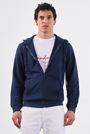 Lacivert    Erkek Sweatshırt - Regular Fit