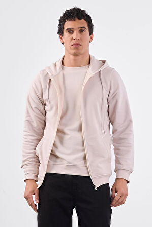 Bej    Erkek Sweatshırt - Regular Fit