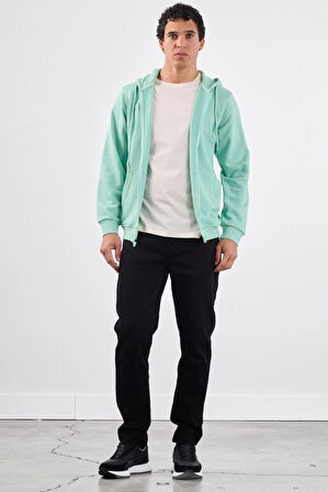 Mint Yeşili    Erkek Sweatshırt - Regular Fit
