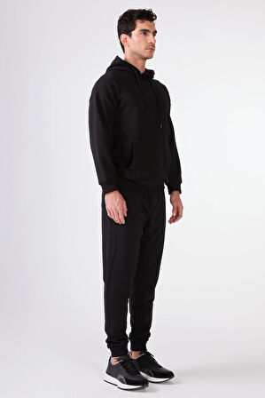 Siyah    Erkek Sweatshırt - Regular Fit
