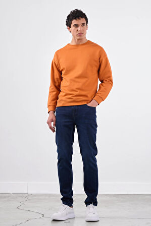 Kiremit    Erkek Sweatshırt - Regular Fit