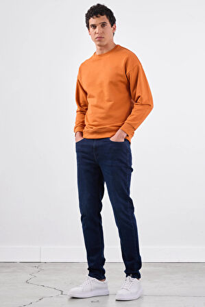 Kiremit    Erkek Sweatshırt - Regular Fit
