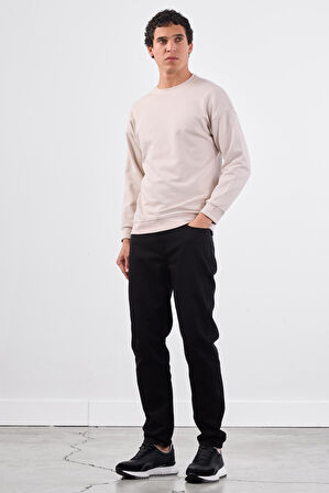 Bej    Erkek Sweatshırt - Regular Fit