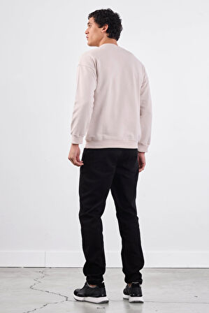 Bej    Erkek Sweatshırt - Regular Fit