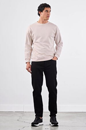 Bej    Erkek Sweatshırt - Regular Fit