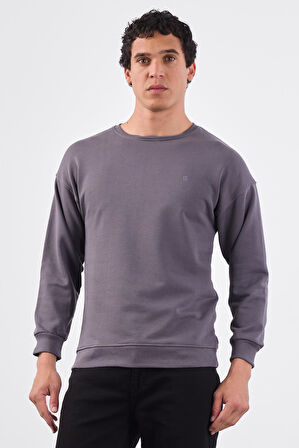 Antrasit    Erkek Sweatshırt - Regular Fit