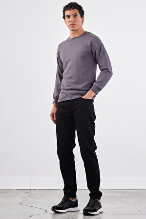 Antrasit    Erkek Sweatshırt - Regular Fit