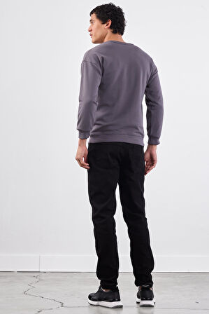 Antrasit    Erkek Sweatshırt - Regular Fit