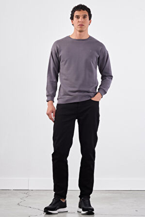 Antrasit    Erkek Sweatshırt - Regular Fit