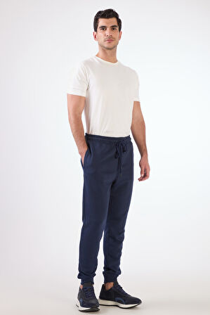 Lacivert Bağcıklı Erkek Regular Fit Eşofman Altı