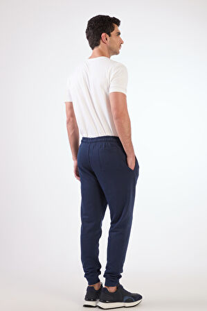 Lacivert Bağcıklı Erkek Regular Fit Eşofman Altı