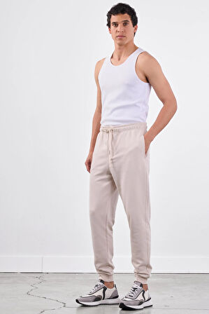 Bej    Erkek Eşofman Altı - Regular Fit