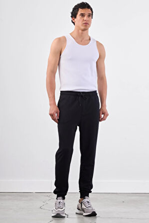 Siyah    Erkek Eşofman Altı - Regular Fit