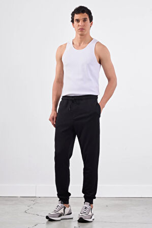 Siyah    Erkek Eşofman Altı - Regular Fit