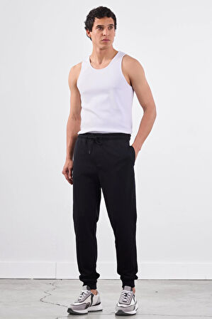 Siyah    Erkek Eşofman Altı - Regular Fit