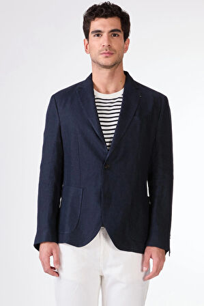 Lacivert    Erkek Ceket - Slim Fit