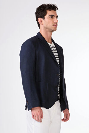 Lacivert    Erkek Ceket - Slim Fit