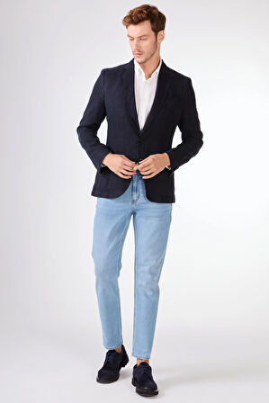 Lacivert    Erkek Ceket - Slim Fit