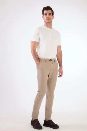 Erkek Slim Fit Vizon Pantolon