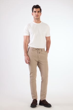Erkek Slim Fit Vizon Pantolon