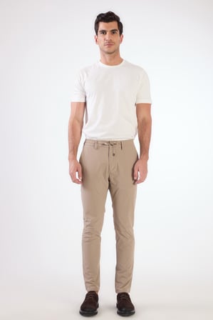Erkek Slim Fit Vizon Pantolon