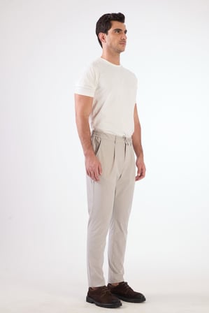 Erkek Slim Fit Gri Pantolon