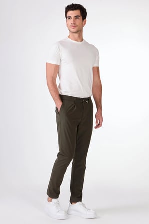 Erkek Slim Fit Haki Pantolon