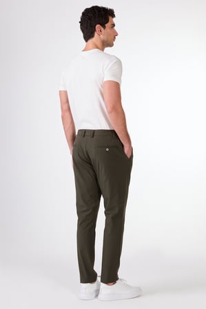 Erkek Slim Fit Haki Pantolon