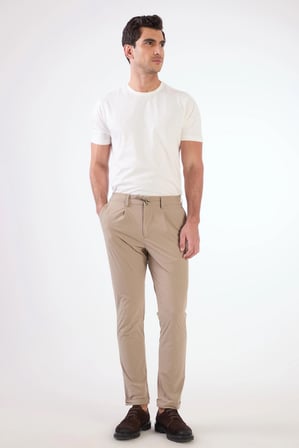 Erkek Slim Fit Vizon Pantolon