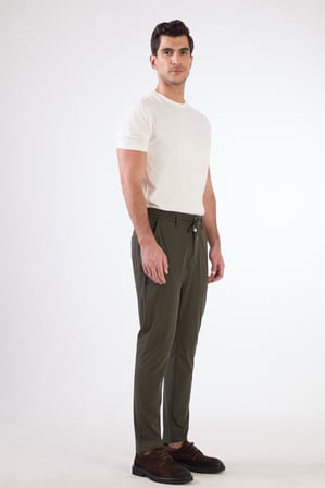 Erkek Slim Fit Haki Pantolon