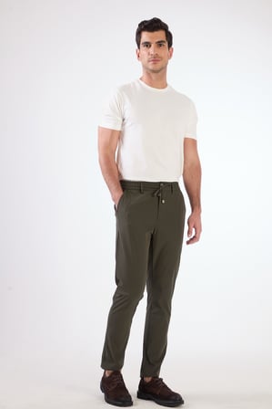 Erkek Slim Fit Haki Pantolon