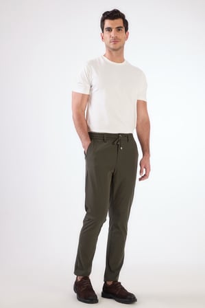 Erkek Slim Fit Haki Pantolon