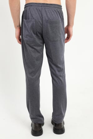 Erkek Slim Fit Lacivert Örme Pantolon