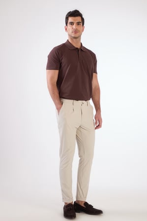 Erkek Slim Fit Taş Pantolon