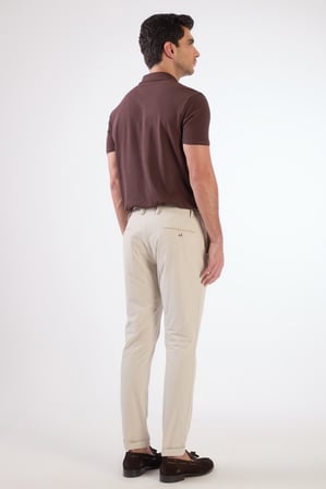 Erkek Slim Fit Taş Pantolon