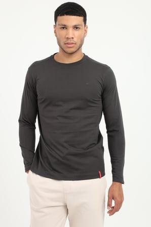 Erkek Regular Fit Bisiklet Yaka Antrasit Sweatshirt