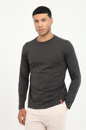 Erkek Regular Fit Bisiklet Yaka Antrasit Sweatshirt