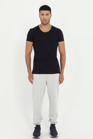 Erkek Slim Fit Siyah Atlet