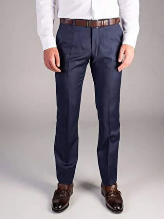 Dufy Açık Lacivert Erkek Regular Fit Düz Pantolon - 36595