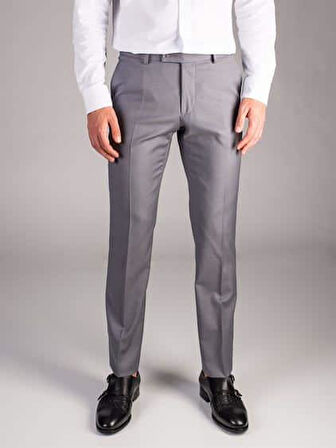 Dufy Gri Erkek Regular Fit Düz Pantolon - 36623
