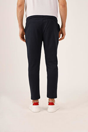 Dufy Lacivert Erkek Ekstra Slim Fit Düz Casual Eşofman Altı - 93010