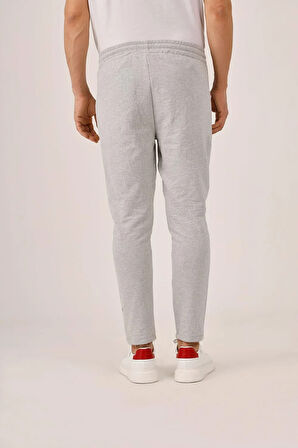 Dufy Gri Erkek Ekstra Slim Fit Düz Casual Eşofman Altı - 93088