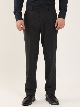 Erkek Slim Fit Koyu Gri Pantolon