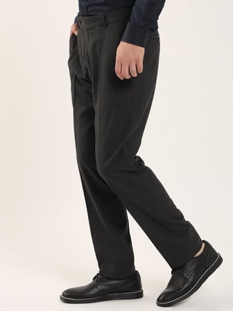 Erkek Slim Fit Koyu Gri Pantolon