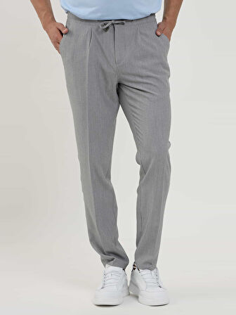 Dufy Antrasit Erkek Slim Fit Gofre Desenli Jogger Pantolon - 96482