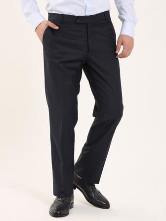 Erkek Regular Fit Lacivert Pantolon