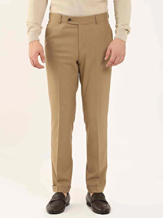 Dufy Camel Erkek Regular Fit Düz Klasik Pantolon - 97739