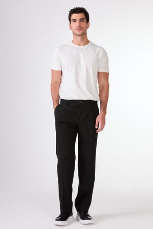 Erkek Regular Fit Siyah Pantolon