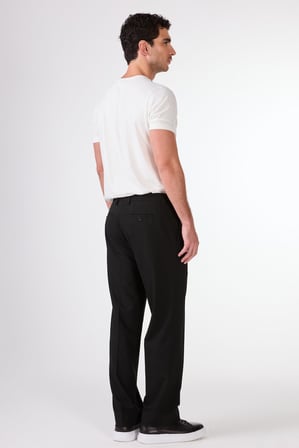 Erkek Regular Fit Siyah Pantolon