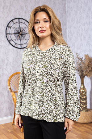 Yeni Model Yüksek Kalite Orta Yaş Anne Penye Bluz 6515